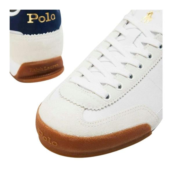 Ralph Lauren Womens/Ladies Hester Leather Trainers - White/Navy - 