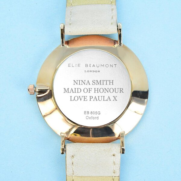 Ladies Personalised Leather Watch