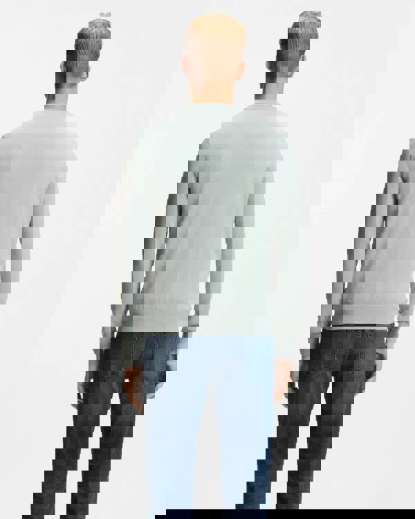 BOSS Orange Kanovano Mens Crew Neck Jumper - Silver 043