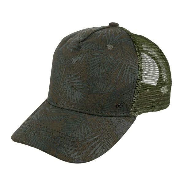 Regatta Mens Tassian Palm Print Trucker Cap - Capulet