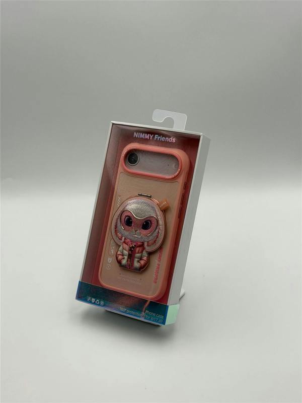 Nimmy Friends Nimmy Cool & Cute 2.0 Rabbit Case with MagSafe Stand for iPhone 17 Air 6.5" Pink - N-YJKM-CXZJZH-IP17-AIR-08