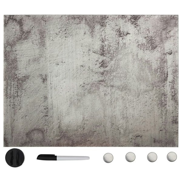 Berkfield Wall Mounted Magnetic Board Glass 80x60 cm