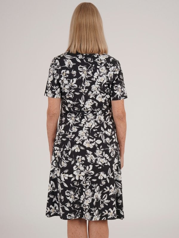 TIGI-Wear Floral All-over-print V Neck Dress