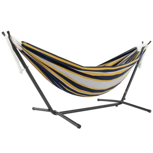 Vivere Double Cotton Hammock with Stand (250cm) - Serenity