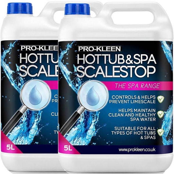 ProKleen 10L of Pro-Kleen ScaleStop Hot Tub & Spa Descaler - Limescale Removal & Prevention Inhibitor