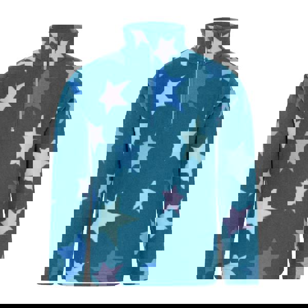 Mountain Warehouse Childrens/Kids Endeavour Star Microfleece Half Zip Fleece - Turquoise