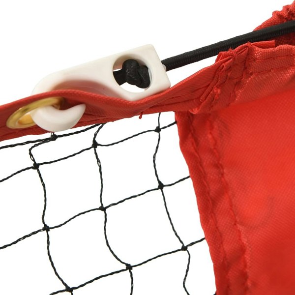 Berkfield Tennis Net Black and Red 500x100x87 cm Polyester