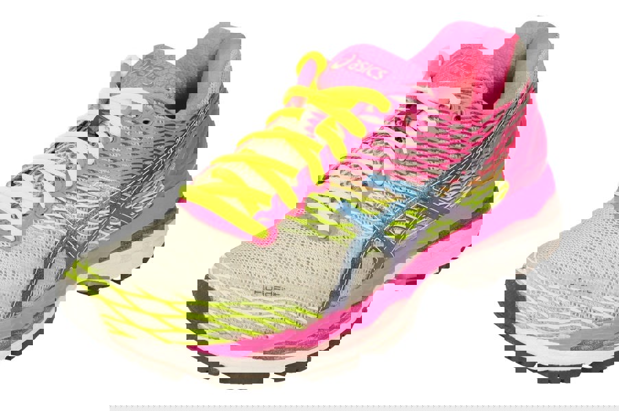 Asics Gel-Nimbus 18 Womens T650N  9397 - Silver Titanium Hot Pink 9397 - Photo 0