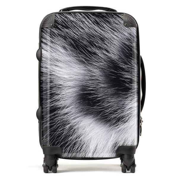 Warren Reed Silver Tabby Cat Fur Print Suitcase