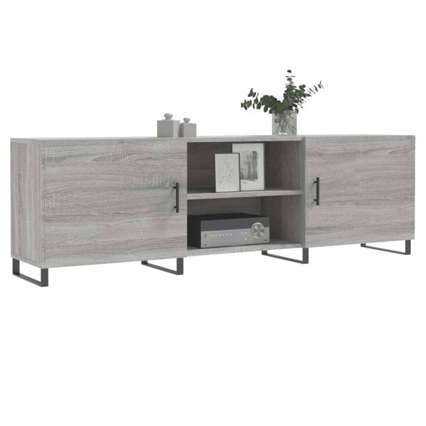 Berkfield TV Cabinet Grey Sonoma 150x30x50 cm Engineered Wood