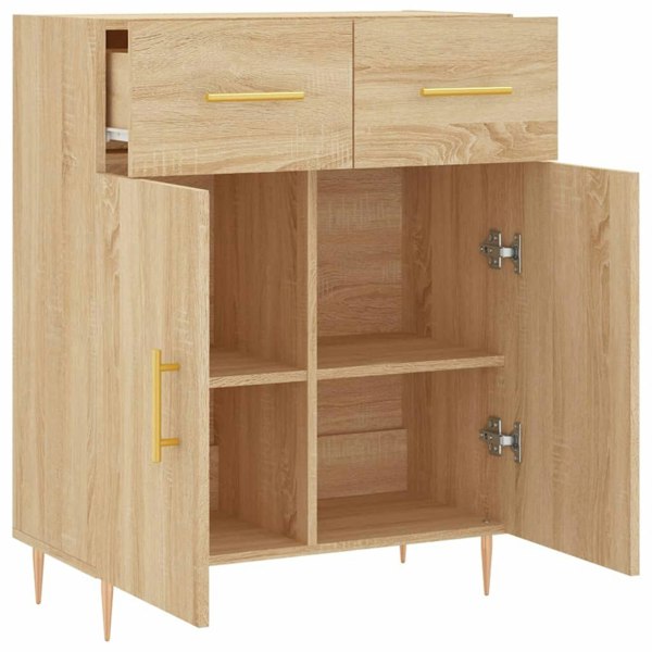 Berkfield Sideboard Sonoma Oak 69.5x34x90 cm Engineered Wood