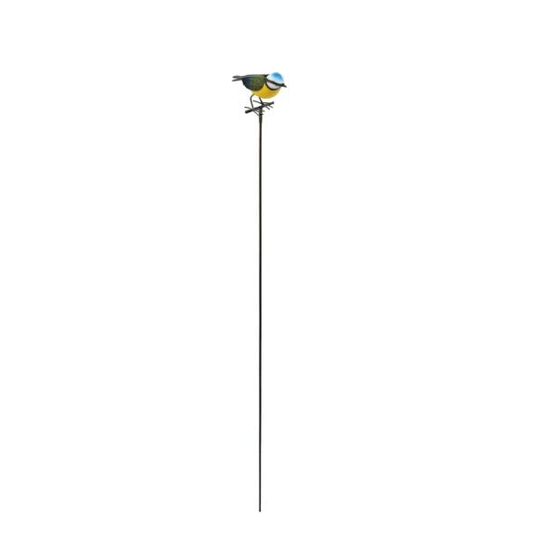 EDH Door Hardware Large Metal Blue Tit on Stake