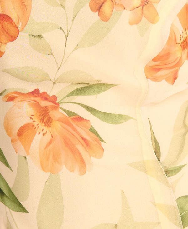 Needs No Label Yellow Floral Midaxi Dress