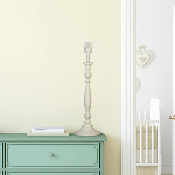 Off White Candle Stick Table Base