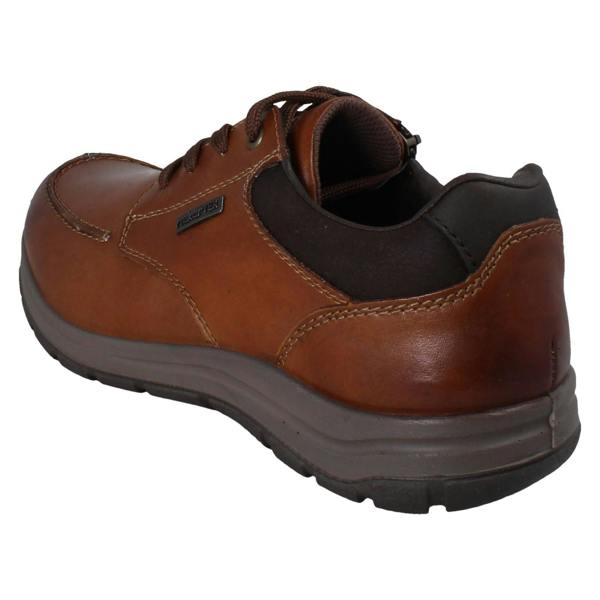 Rieker Mens Rieker TEX Zip Detailed Extra Wide Lace Up Shoes 03607