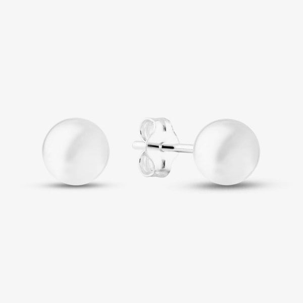 T. H. Baker Sterling Silver 6mm Ball Stud Earrings S4006