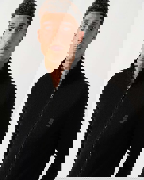 BOSS Orange Kanozip Mens Full Zip Jumper - Black 001