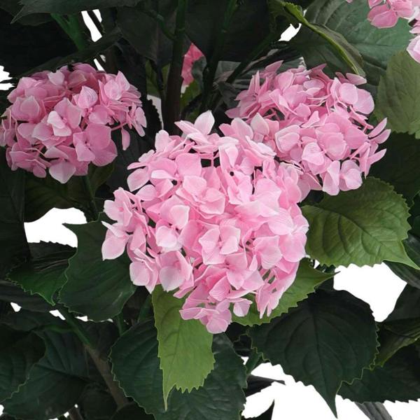 Artificial Hydrangea Bush Pink UV Protected