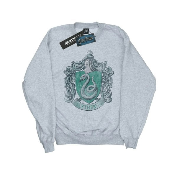 Harry Potter Girls Slytherin Cotton Sweatshirt - Sports Grey