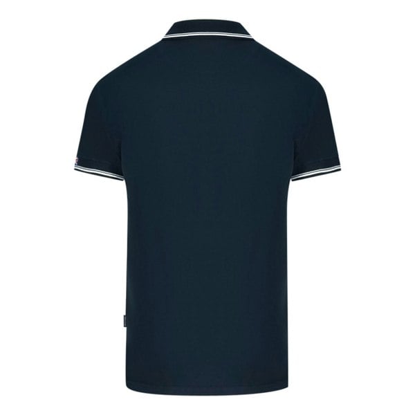 Aquascutum Aldis Tipped Polo Shirt - Navy Blue