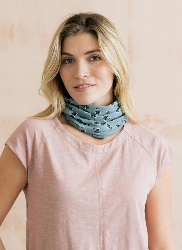 Lily & Me Multiband Verbena Print Ocean