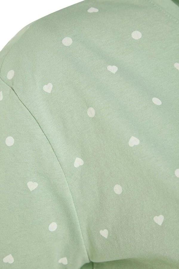 WOVCOR Polka Dot and Heart Print Short Pyjama Set