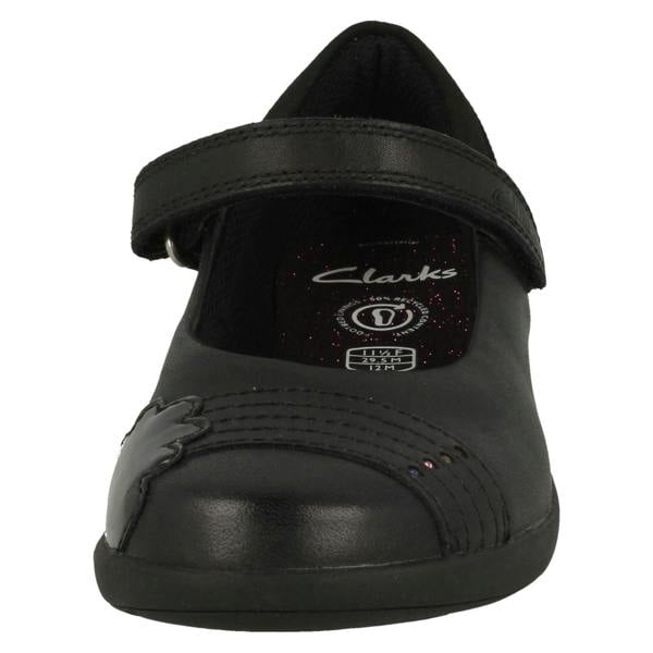 Clarks Girls Clarks Rainbow Detailed School Shoes Etch Beam