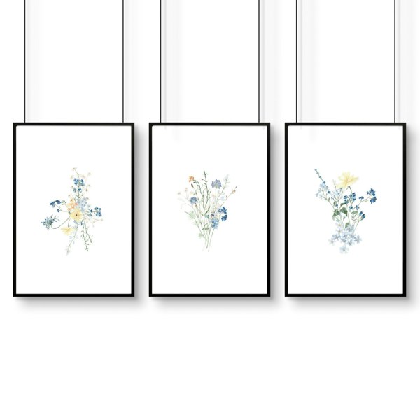 Art Botanical Prints | Set of 3 wall art prints