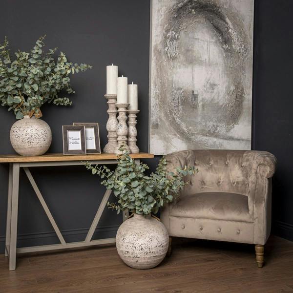 Hill Interiors Tiber Stone Vase - Stone - 