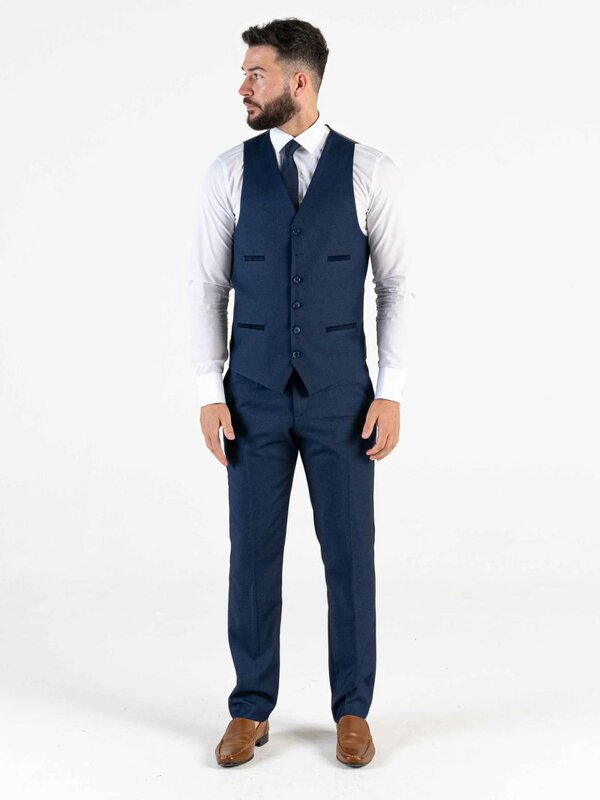 V2 Classic Oliver - Royal Blue Three Piece Suit