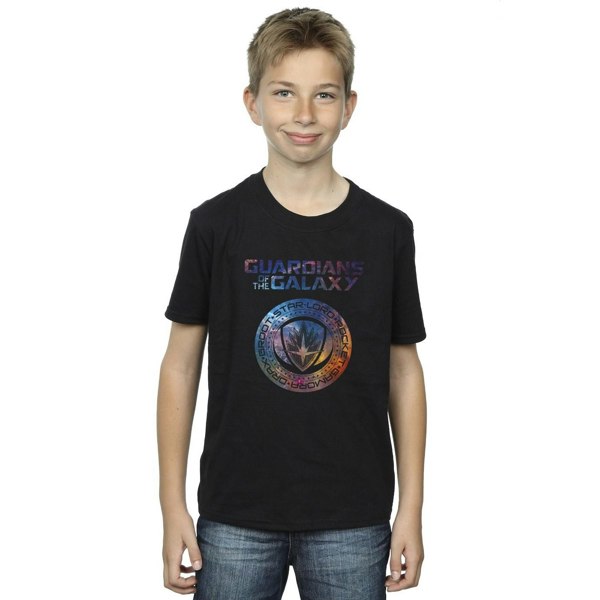 Marvel Boys Guardians Of The Galaxy Stars Fill Logo T-Shirt - Black