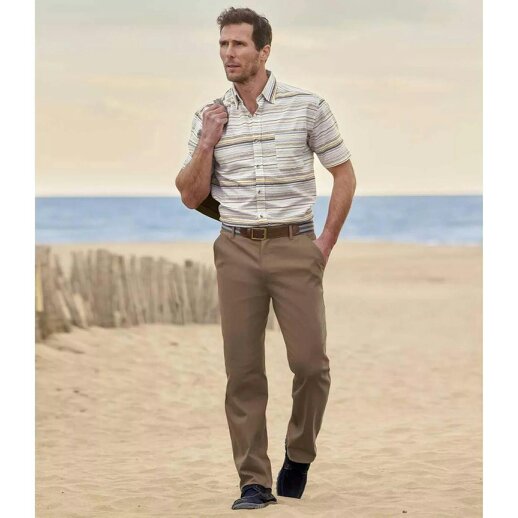 Atlas For Men Mens Summer Chinos - Brown