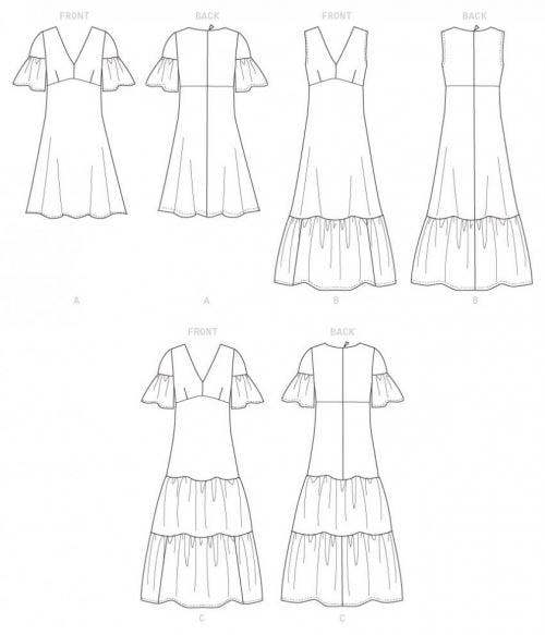 Butterick Sewing Pattern 6678, Dresses for Women, A5 (6-8-10-12-14) - Easy