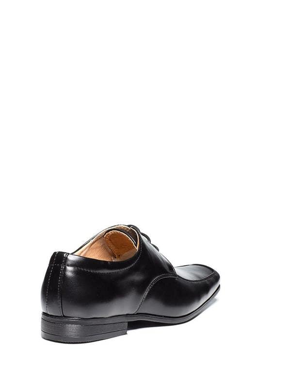 Boys black formal communion shoes