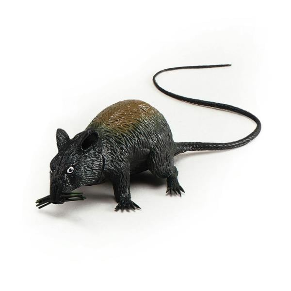 Bristol Novelty Squeaking Rat - Black/Brown - 