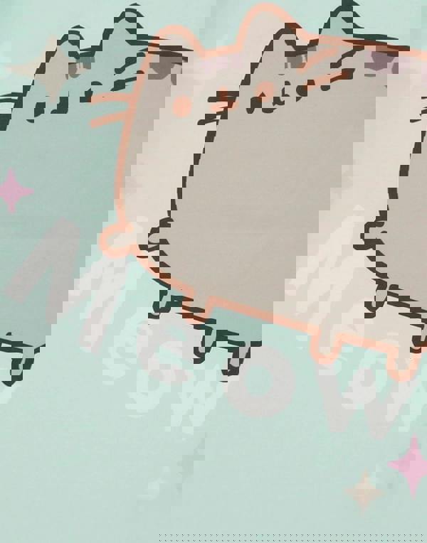 Pusheen Girls Green Meow Short Sleeve Long Leg Pyjama Set