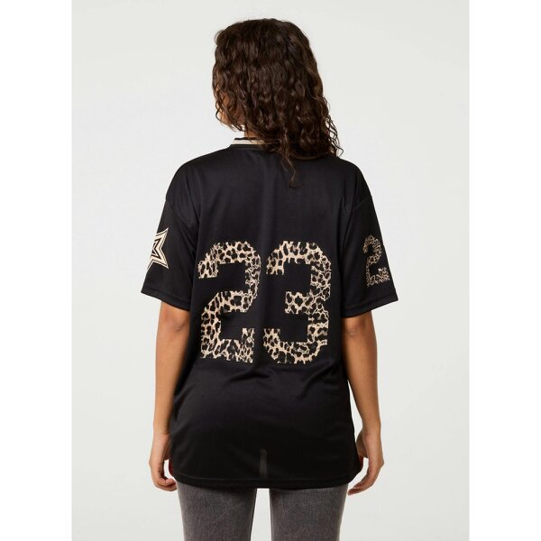 Pink Vanilla Leopard Detail Sports Jersey