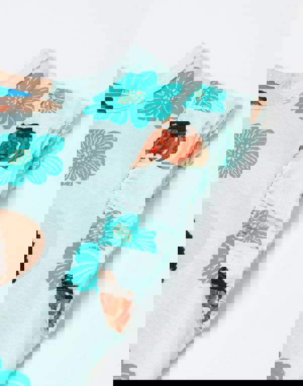 Disney Moana Girls Green Multi Character AOP Sleeveless Playsuit