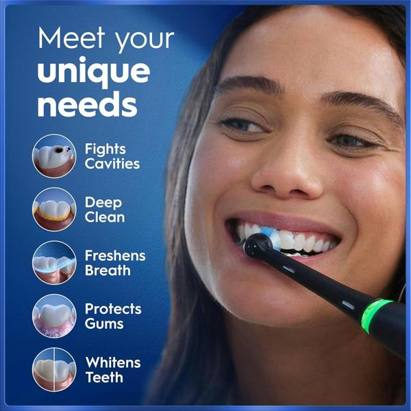 Dyzi iO5 Electric Toothbrush Pressure Sensor & Cleaning Modes Travel Case