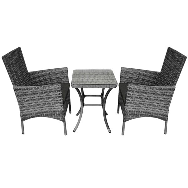 Jardi Rattan Bistro Set Grey