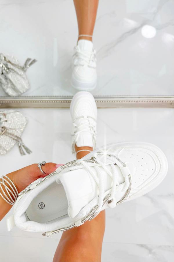 Love Lemonade Crystal Spark Trainers White