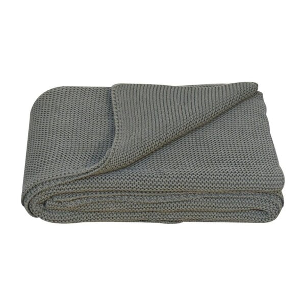 Wyld Haus Bardolino Double Olive Green Knit Throw