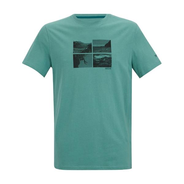 Regatta Mens Breezed Square Detail T-Shirt - Arctic - 