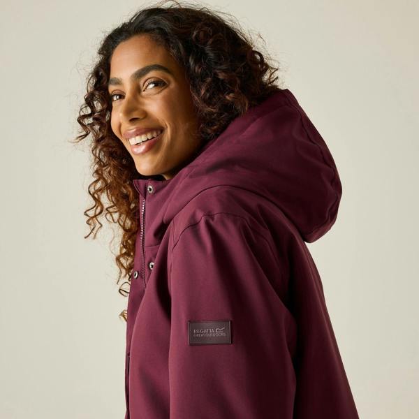 Regatta Womens/Ladies Ramona Zebra Insulated Waterproof Jacket - Fig/Black - 