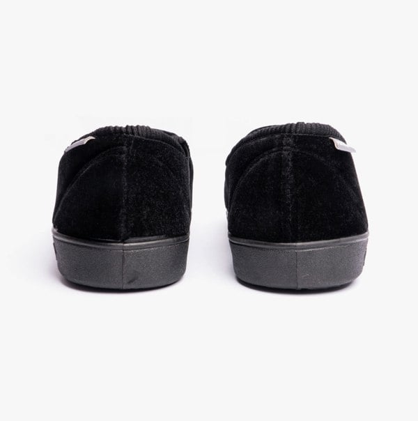 Dunlop WINSTON Mens Full Slippers Black/Grey