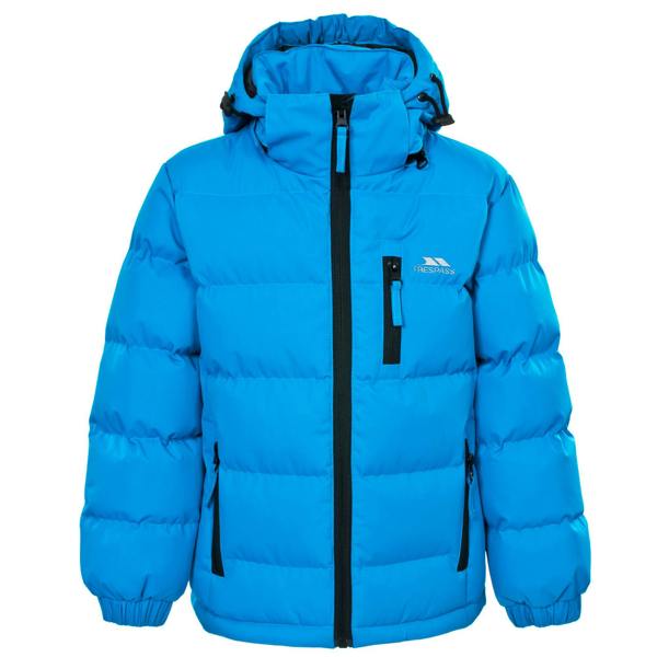 Trespass Boys Tuff Hooded Jacket - Blue - 
