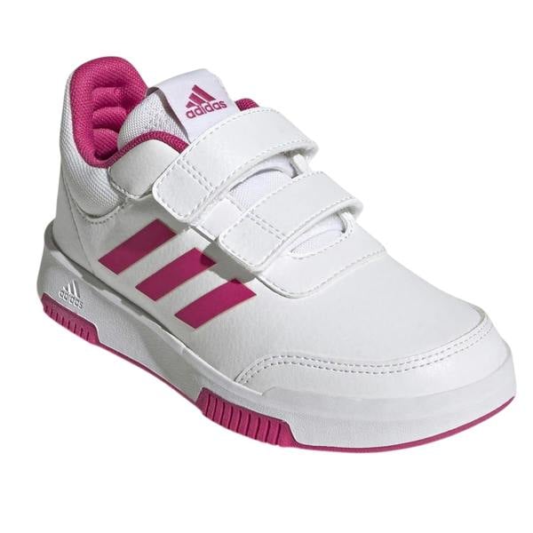 Adidas Baby Girls Tensaur 3 Stripes Trainers - White/Pink - 