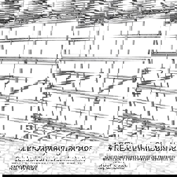 Monstershop Gabion Baskets 100 x 95 x 30cm / 6 Pack