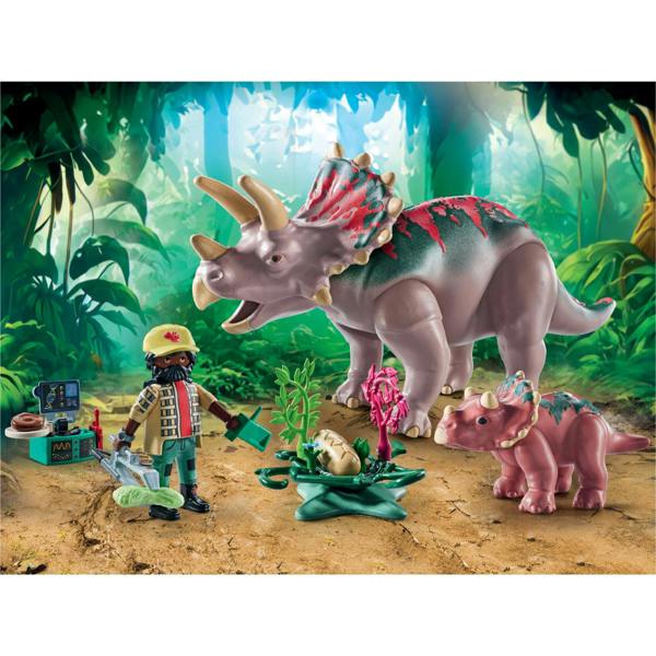 Playmobil Dinos Triceratops Family - 71821 Playset