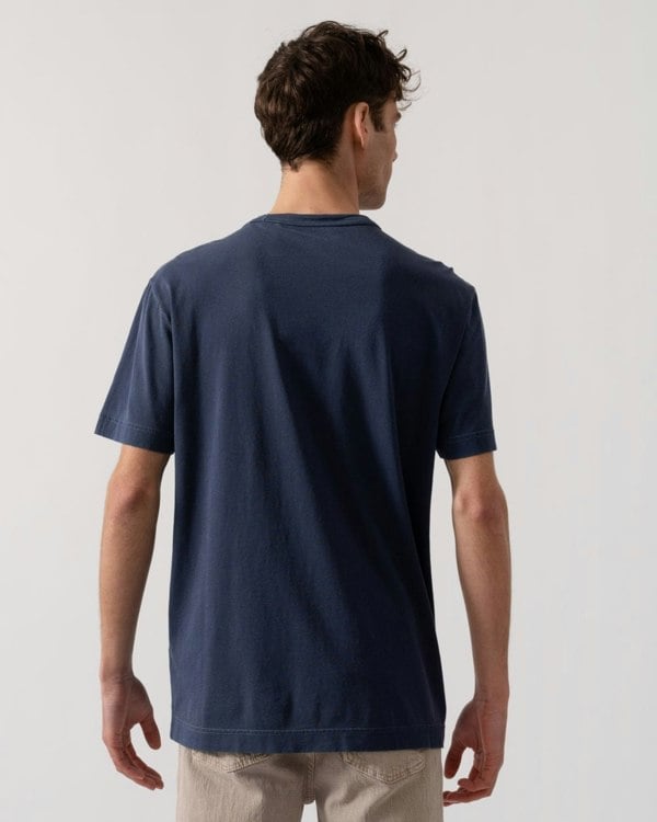 Gant Mens Short Sleeve Sunfaded T-Shirt - 423 Persian Blue